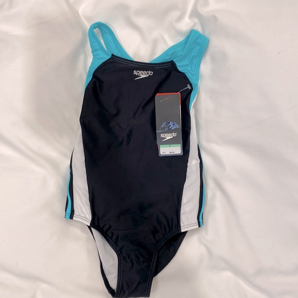 Brand New Girls’ size 8 one piece Speedo swimsuit